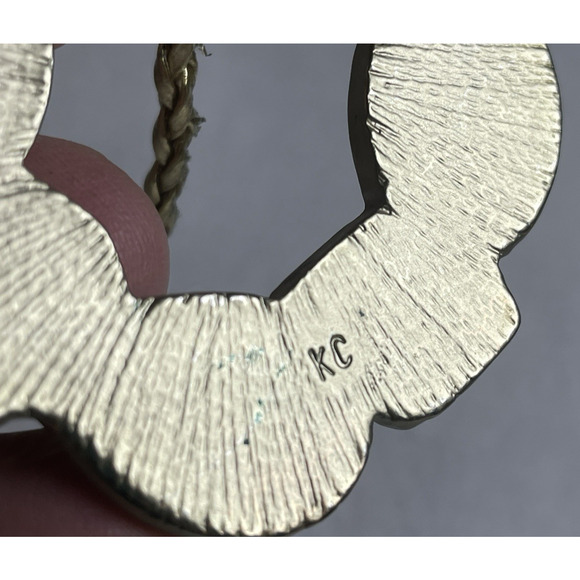 Kenneth Cole Modernist Enamel Geometric Square Silver Tone Earring-Necklace Set - Picture 7 of 8